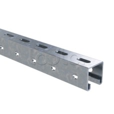 Профиль С-образный 41х41, L400, толщ.2,5 мм, цинк-ламельный DKC BPM4104ZL