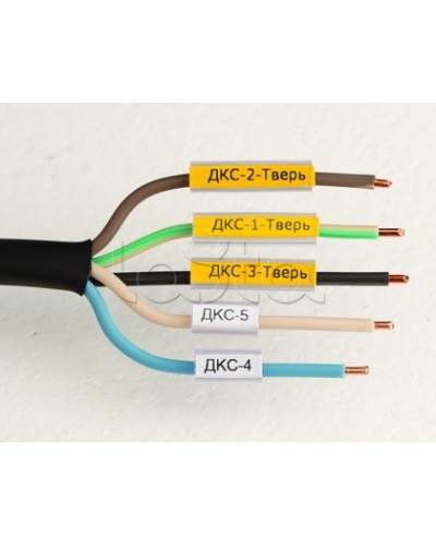 Маркировка для провода, гибкая, для трубочек. 4х10мм. Белая DKC NUTFL10 в Благовещенске Крепежные изделия Pintop.ru