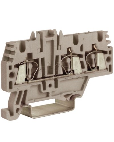 Зажим 2,5 кв.мм серый 1 ввод/2 вывода DKC ZHM510GR в Благовещенске Держатели, клипсы, скобы Pintop.ru