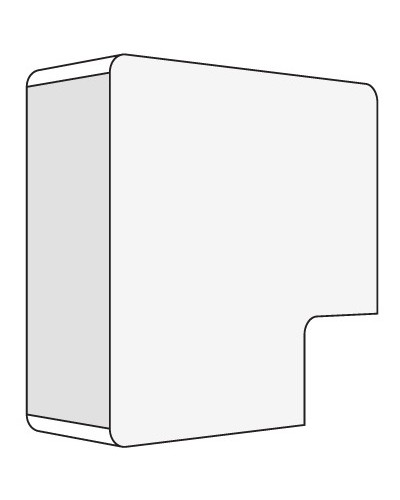 Угол плоский 40x17 белый DKC 00425R в Благовещенске Аксессуары для кабель-канала Pintop.ru