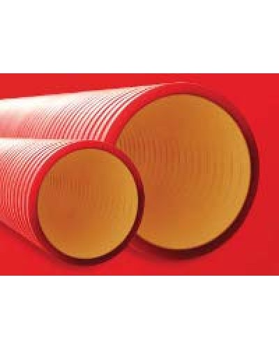 Труба гофрированная двустенная ПНД 110 мм для кабельной канализации без протяжки DKC 160911 (6 м) в Благовещенске Труба гофрированная Pintop.ru