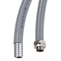 Металлорукав DN 26мм в гладкой ПВХ изоляции, Dвн 26,5 мм, Dнар 34,0,IP66, 25 м, цвет серый DKC 6070R-32