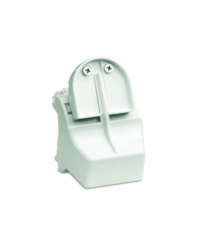 Адаптер для оптоволоконных разъемов 2хST, c системой пломбировки, белый, 2мод. DKC 76618B в Благовещенске Аксессуары для стоек и шкафов Pintop.ru