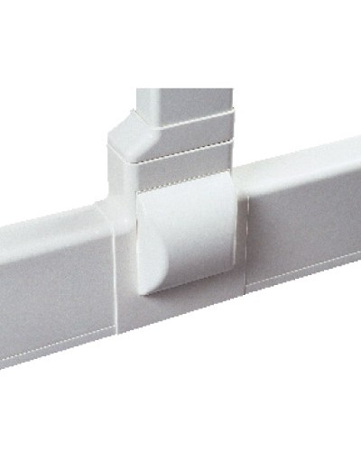 Тройник для плинтусного короба 100х40 мм с отводом на короб 90х40 мм, белый DKC AIR10047 в Благовещенске Повороты, муфты, тройники Pintop.ru