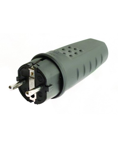 Вилка Schuko. Каучук. DKC DIS1103100 в Благовещенске Аксессуары для стоек и шкафов Pintop.ru