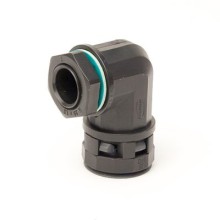 Монтажный комплект муфта 90 грд. труба-коробка DN 12 мм, М20х1,5, полиамид, цвет черный DKC PACN12M20N