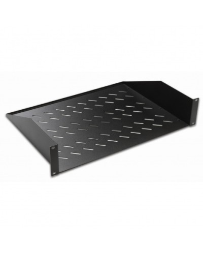 Полка консольная 19, 2U глубина 350мм, нагрузка до 25 кг, чер. Datarex DR-412211 в Благовещенске Полки для шкафов и стоек Pintop.ru