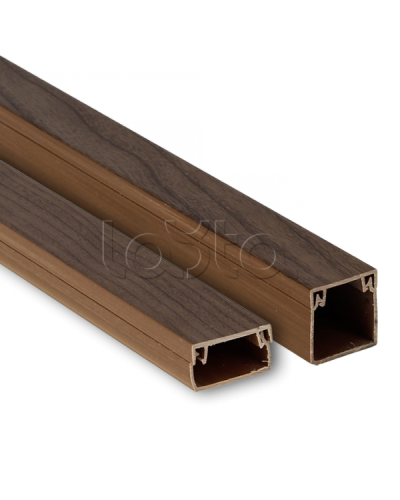 Канал кабельный (20х10) (96 м) темное дерево EKF-Plast (kk-20-10d) в Благовещенске Кабель-канал Pintop.ru