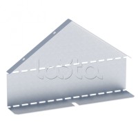 Заглушка крышки двускатной на лоток 50х500 мм (0,8 мм) HDZ EKF (zkdsk50500-HDZ)