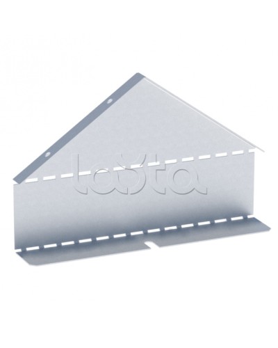 Заглушка крышки двускатной на лоток 80х400 мм (0,8 мм) HDZ EKF (zkdsk80400-HDZ) в Благовещенске Аксессуары для лотков Pintop.ru