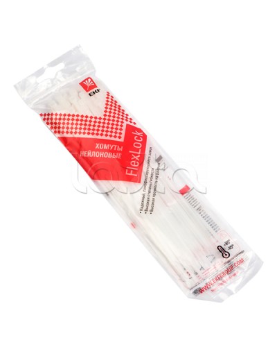 Хомут P6.6 стандартный (б), 3.6x150 (50шт) FlexLock PROxima EKF (plc-fl-ctsw-3.6x150-r) в Благовещенске Стяжки-хомуты Pintop.ru