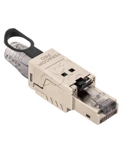 Коннектор TERACOM PRO полевой заделки RJ-45 (8P8C) экран. STP для кабеля Cat.6A EKF (TRP-PLUG-6ASTP-FST) в Благовещенске Коннекторы Pintop.ru