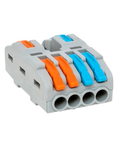 Строительно-монтажная клемма СМК 222-424 разветвительная 4 выхода 0,08-4 мм2 EKF (plc-smk-422-4) - Строительно-монтажная клемма СМК 222-424 разветвительная 4 выхода 0,08-4 мм2 EKF в Благовещенске Клеммные колодки Pintop.ru