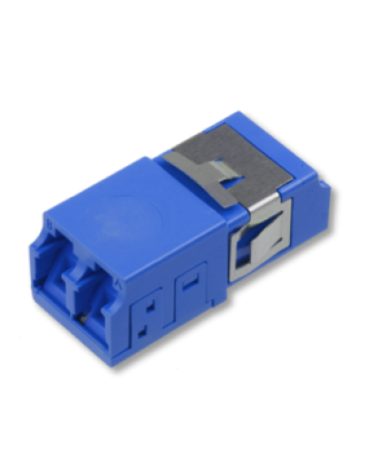 Оптический адаптер OS2, дуплекс LC, без фланцев, со шторками, синий Eurolan (36A-S2-2L-11BU) в Благовещенске Проходные адаптеры и розетки оптические Pintop.ru