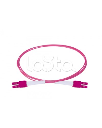 Оптический шнур HD, OM4, 2×50/125, дуплекс LC - дуплекс LC, UNIBOOT PUSH-PULL, 1 м Eurolan (41B-40-LC-LC-01) в Благовещенске Патч-корды и пигтейлы Pintop.ru