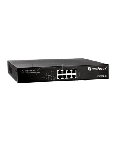 Коммутатор PoE 8-портовый EverFocus ES0802-41 в Благовещенске Коммутаторы Pintop.ru