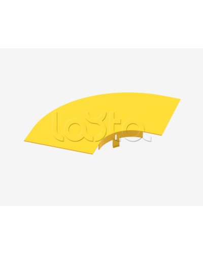 Крышка на горизонтальный изгиб на 90° Hyperline FBTR-120-ELB90CVR в Благовещенске Аксессуары для лотков Pintop.ru