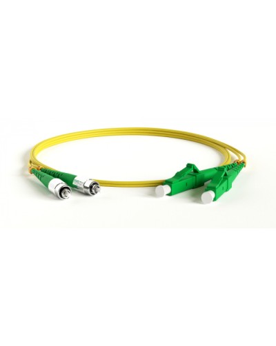 Патч-корд волоконно-оптический Hyperline FC-D2-9-LC/AR-ST/AR-H-10M-LSZH-YL в Благовещенске Патч-корды оптические Pintop.ru