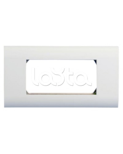 Панель лицевая 80x148, для 4х модулей 45x22.5 Hyperline FP-2M45-1-WH в Благовещенске Аксессуары для кабель-канала Pintop.ru