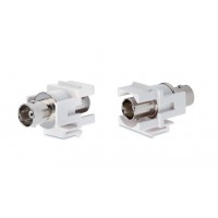 Вставка Keystone Jack Hyperline KJ1-BNC-D-WH