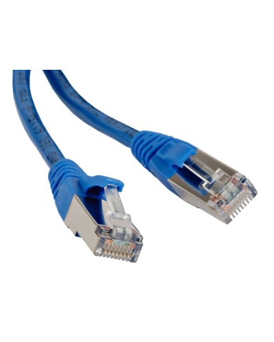 Патч-корд F/UTP Hyperline PC-LPM-STP-RJ45-RJ45-C6-15M-LSZH-BL в Благовещенске Патчкорды (медные) Pintop.ru