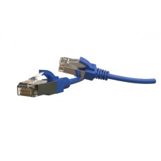 Патч-корд S/FTP Hyperline (PC-LPT-SFTP-RJ45-RJ45-C6-1M-LSZH-BL)