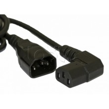 Кабель питания монитор-компьютер Hyperline PWC-IEC13A-IEC14-1.8-BK