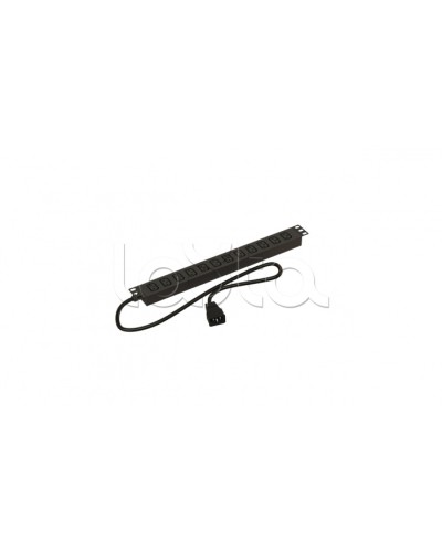 Блок розеток горизонтальный черн Hyperline (SHE19-12IEC-2.5AIEC) в Благовещенске Блоки розеток Pintop.ru