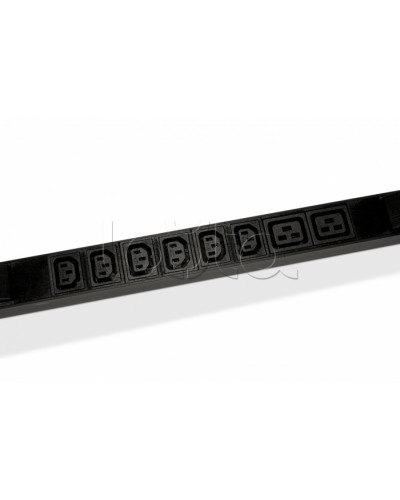 Блок розеток горизонтальный черн Hyperline (SHE19-6IEC-2BIEC-CB) в Благовещенске Блоки розеток Pintop.ru