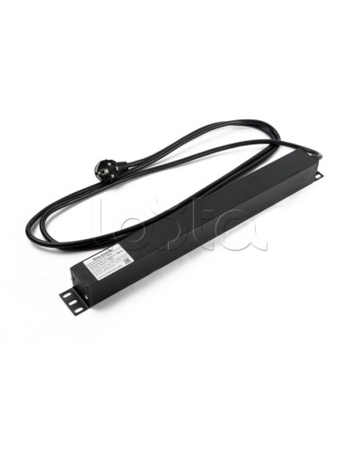 Блок розеток горизонтальный черн Hyperline (SHE19-6SH-2IEC-2.5EU) в Благовещенске Блоки розеток Pintop.ru