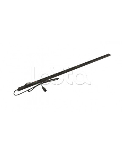 Блок розеток вертикальный черн Hyperline (SHE-32SH-BAV-3PVB) в Благовещенске Блоки розеток Pintop.ru