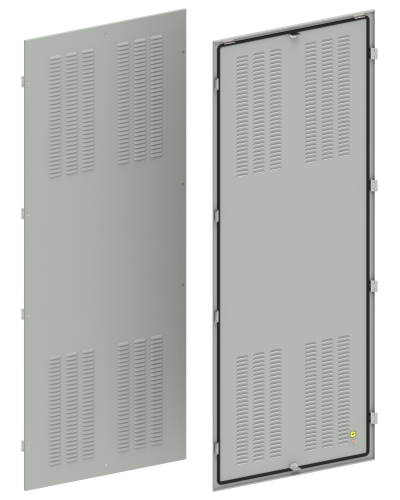 FORMAT Панель боковая вентилируемая 2000х800мм IP31 (2шт/компл) IEK (FO-00-PSV-200-080-31) в Благовещенске Аксессуары для стоек и шкафов Pintop.ru