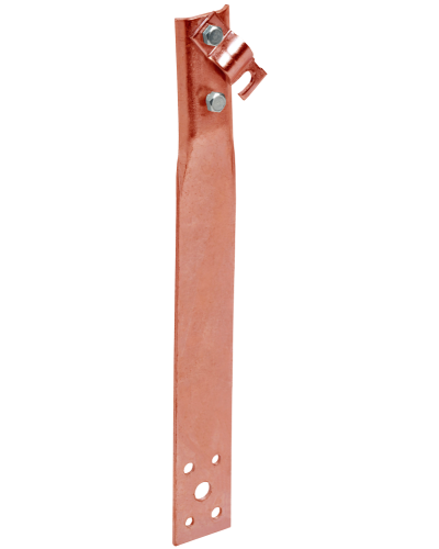 Держатель проводника круглого 6-10мм винтовой прямой h=80мм медь IEK (ZDP86-50-1-16-80) в Благовещенске Крепеж Pintop.ru