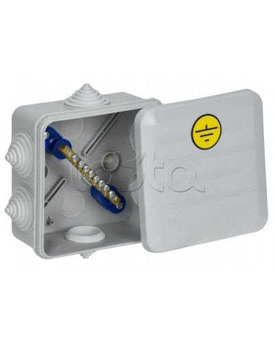 Коробка КУП КМ41361 100х100х50мм IP44 6 вв. (7035) IEK (UKO21-100-100-050-K41-55U) в Благовещенске Распределительные коробки Pintop.ru