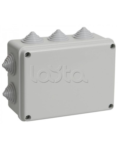 Коробка распаячная KM41241 для о/п 150x110x70мм IP44 10 кабель вводов IEK (UKO10-150-110-070-K41-44) в Благовещенске Распределительные коробки Pintop.ru