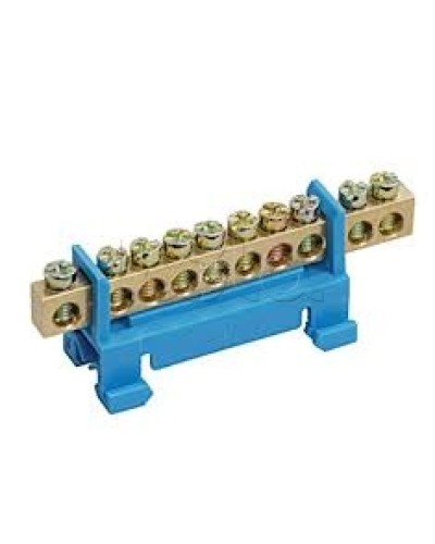 Шина N ноль с DIN-изолятором типа «Стойка» ШНИ-6х9-12-С-С IEK YNN10-69-12P-K07 в Благовещенске Клеммные колодки Pintop.ru