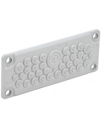 TITAN Ввод кабельный мембр. 35 отв. d=7-32мм IP65 серый IEK (TI-00D-MC-035-65) в Благовещенске Аксессуары для стоек и шкафов Pintop.ru