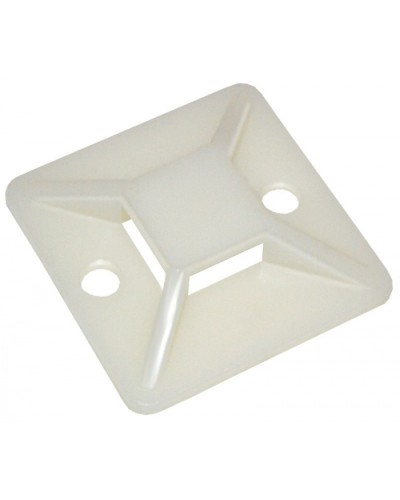 Площадка самоклеящаяся 30х30 под хомуты белая (100шт) IEK (UHP30-30-100) в Благовещенске Аксессуары для кабель-канала Pintop.ru