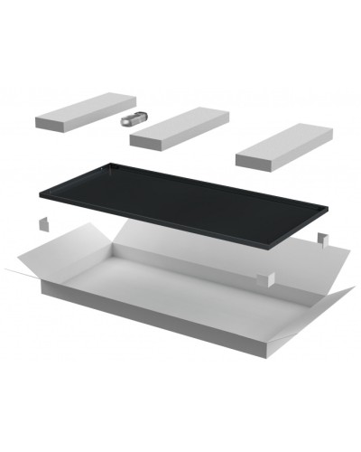 ITK LINEA E Дверь металлическая 600мм шкафа 42U чер. (LE05-42U6X-DM) в Благовещенске Аксессуары для стоек и шкафов Pintop.ru