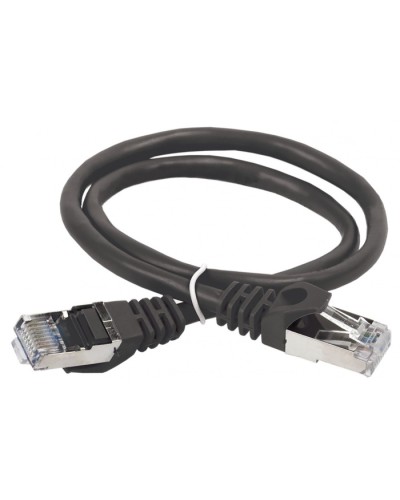 ITK Коммутационный шнур (патч-корд), кат.5Е FTP, 1м, черный (PC09-C5EF-1M) в Благовещенске Патч-корды и пигтейлы Pintop.ru