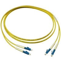 Патч-корд оптический LSZH, дуплексный, LC/UPC-LC/UPC, SM, 0.5м LANMASTER LAN-2LC-2LC/SU-0.5
