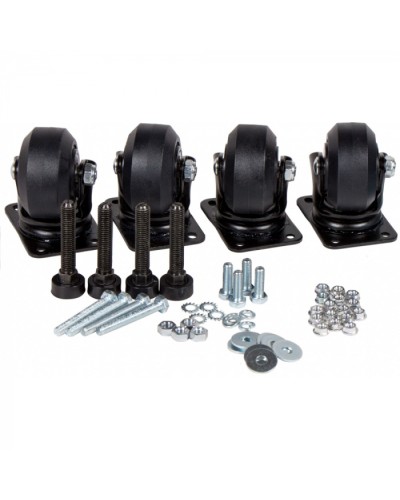 Комплект усиленных роликов и ножек для шкафов DCS LANMASTER (LAN-DC-CB-R+F-SET) в Благовещенске Аксессуары для стоек и шкафов Pintop.ru