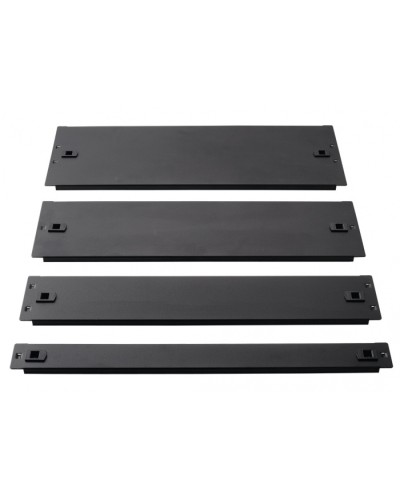 Фальш-панель металлическая 19 4U, быстросъемная, черная LANMASTER LAN-DC-TLMFP-4U в Благовещенске Аксессуары для стоек и шкафов Pintop.ru