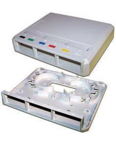 Коробка настенная оптическая на 3 модульные вставки, белая LANMASTER LAN-MB-3FO-WH в Благовещенске Распределительные коробки Pintop.ru