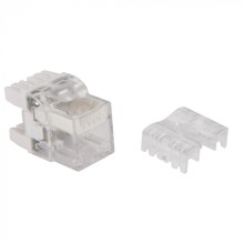 Модуль Keystone, RJ45, кат.6, UTP, 180 градусов, с индикатором, белый LANMASTER LAN-OKi45U6/180