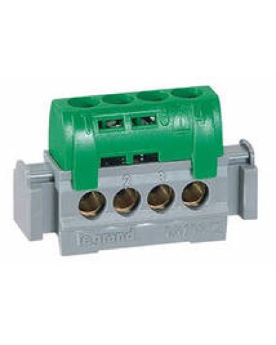Клеммник зеленый 4х1.5-16 мм2 LEGRAND 004830 в Благовещенске Клеммные колодки Pintop.ru