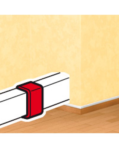 Накладка на стык DLPlus 60х16/20 белый Legrand (033608) в Благовещенске Аксессуары для кабель-канала Pintop.ru