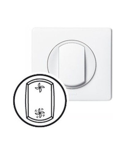 Клавиша Вентиляция белая CelianeLegrand 068061 в Благовещенске Аксессуары для кабель-канала Pintop.ru