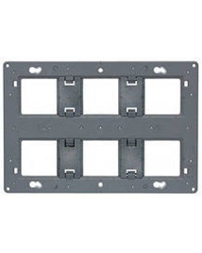 Суппорт Mosaic на 2x6, 2x8 или 2x3x2 модулей LEGRAND 080266 в Благовещенске Аксессуары для кабель-канала Pintop.ru