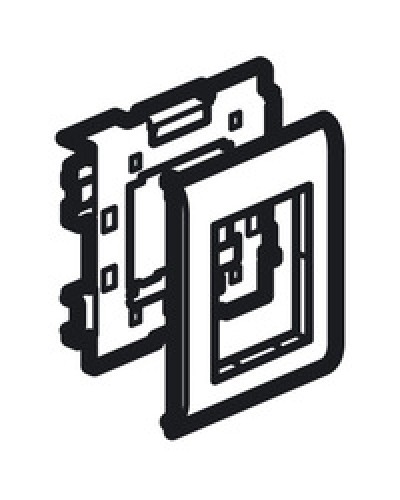 Суппорт Mosaic на 2 модуля 110 мм METRA Legrand (638086) в Благовещенске Аксессуары для кабель-канала Pintop.ru